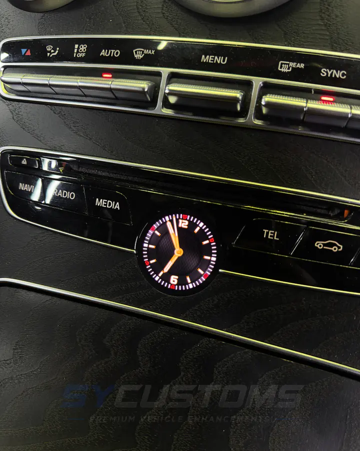 Mercedes Digital Clock