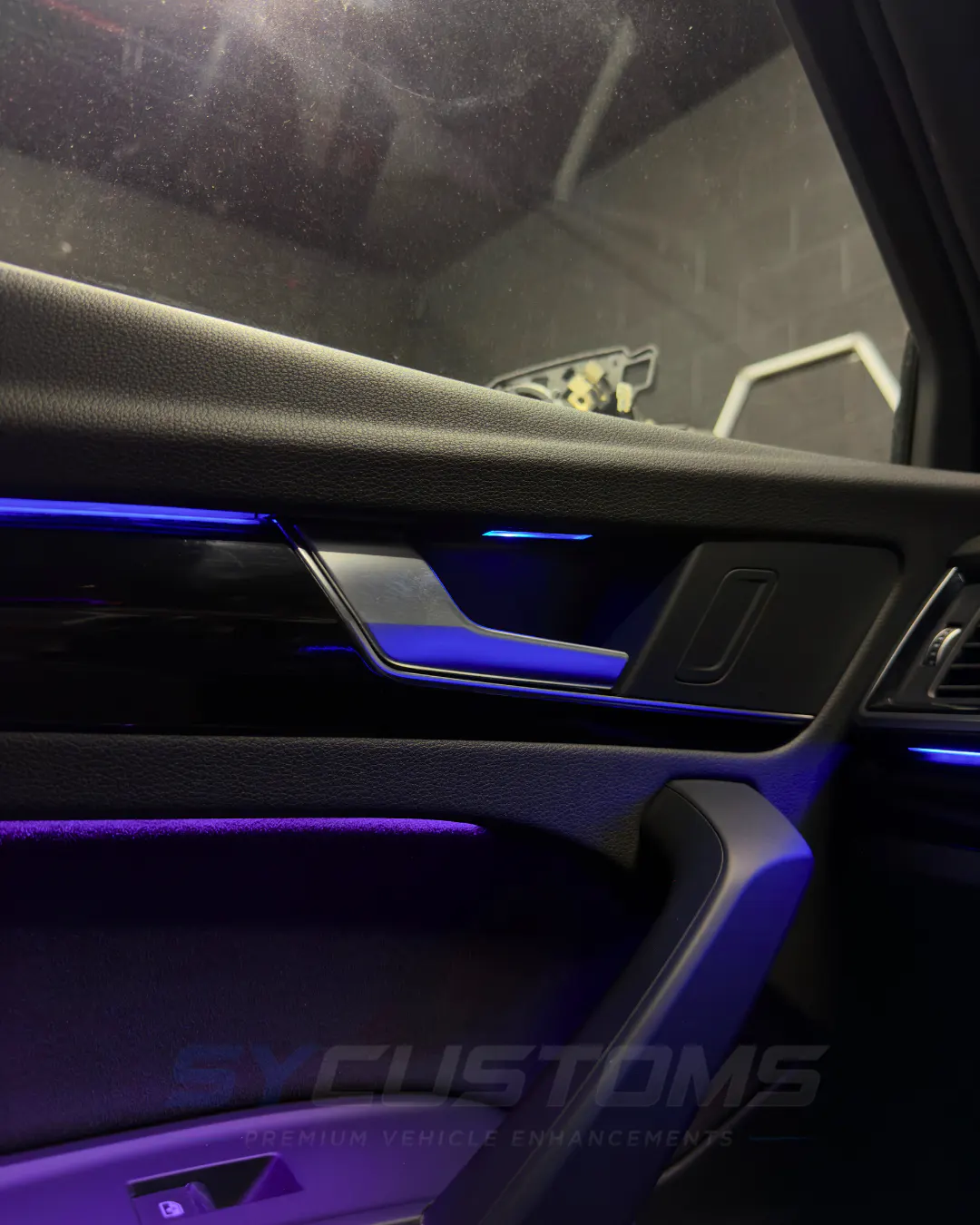 Audi Q5 OEM Ambient Lighting, Starlights installation
