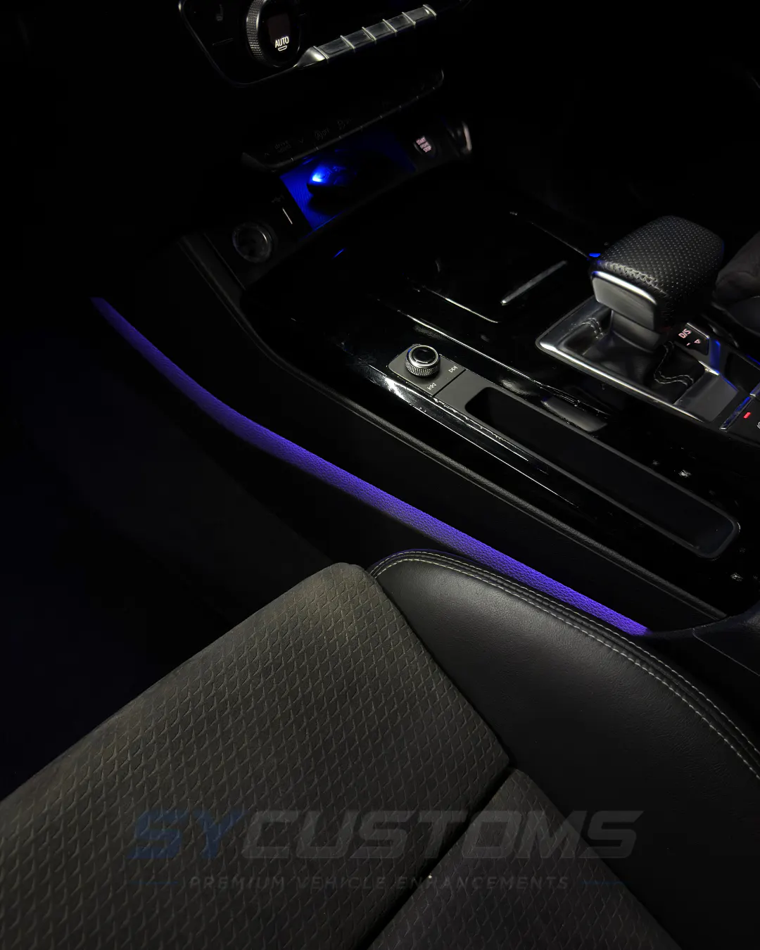 Audi Q5 OEM Ambient Lighting, Starlights installation