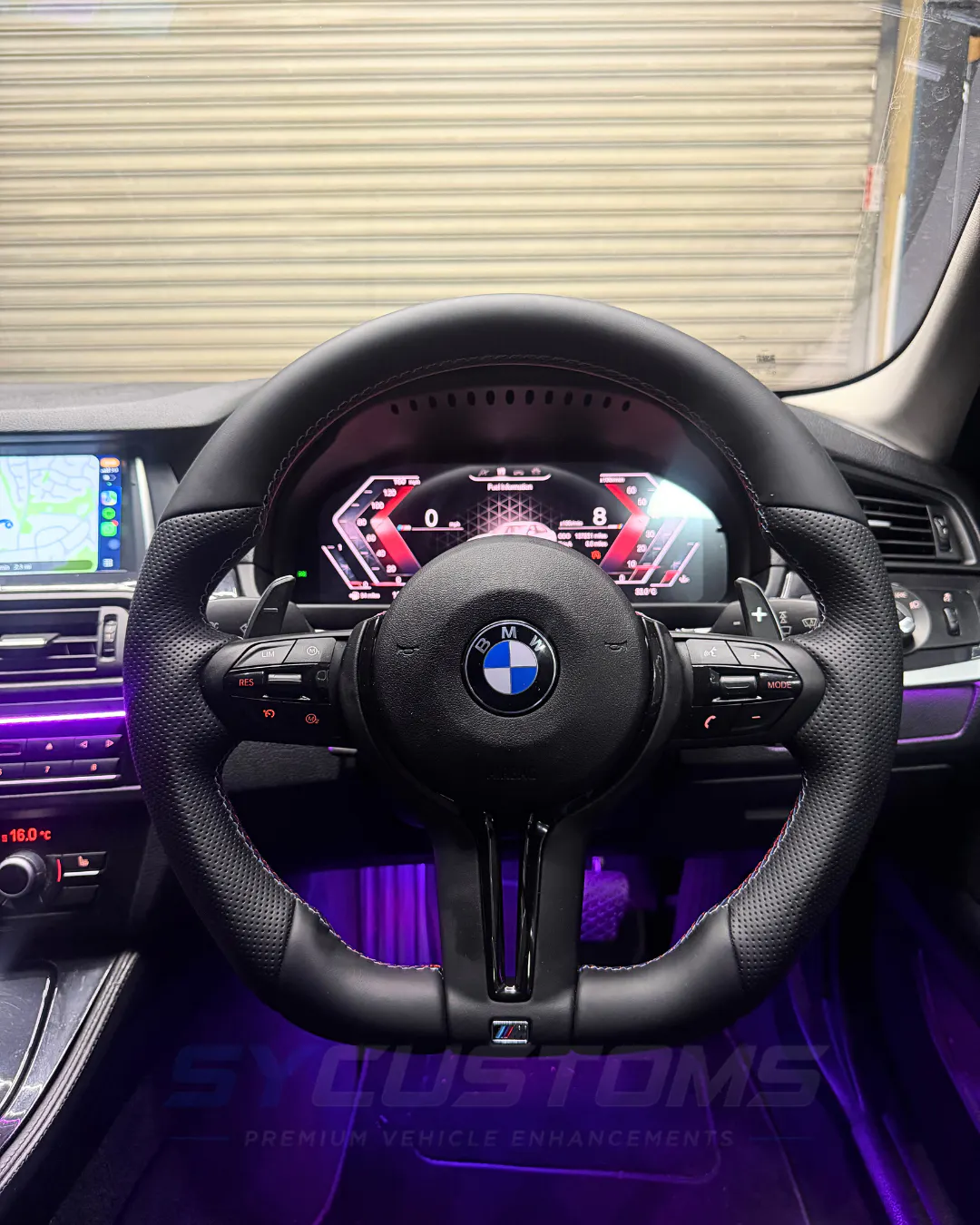 BMW 5 Series F10 Screen Upgrade, Digital Cluster Upgrade, Steering Wheel Upgrade installation