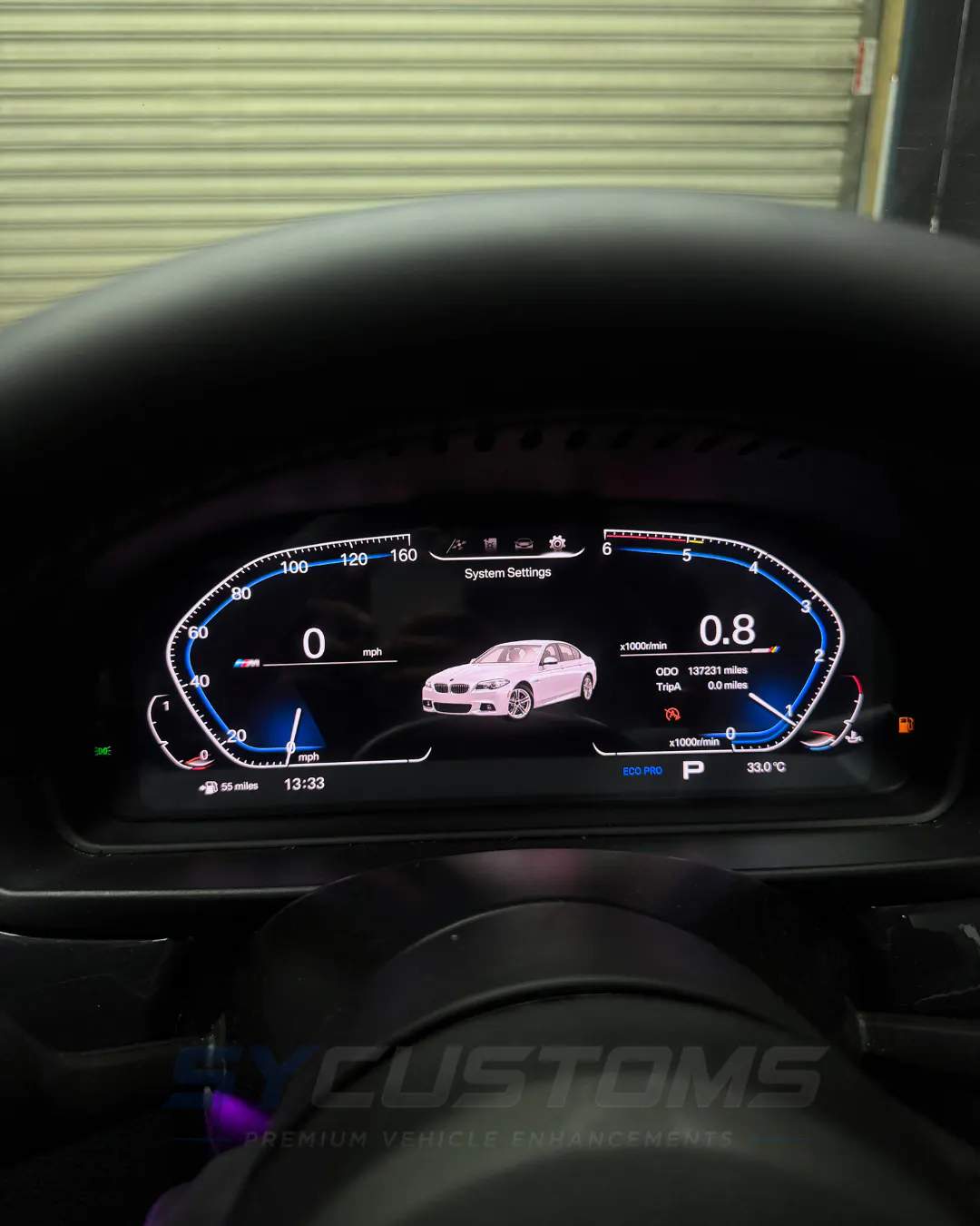 BMW 5 Series F10 Screen Upgrade, Digital Cluster Upgrade, Steering Wheel Upgrade installation