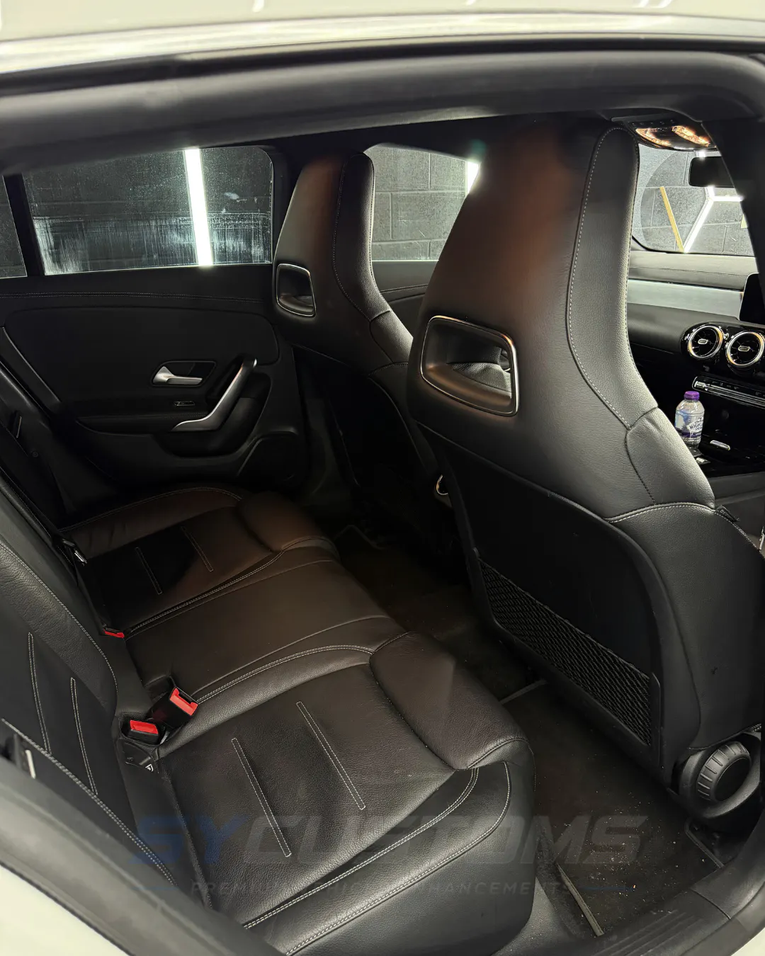 Mercedes A-Class W177 before oem ambient lighting, starlights installation
