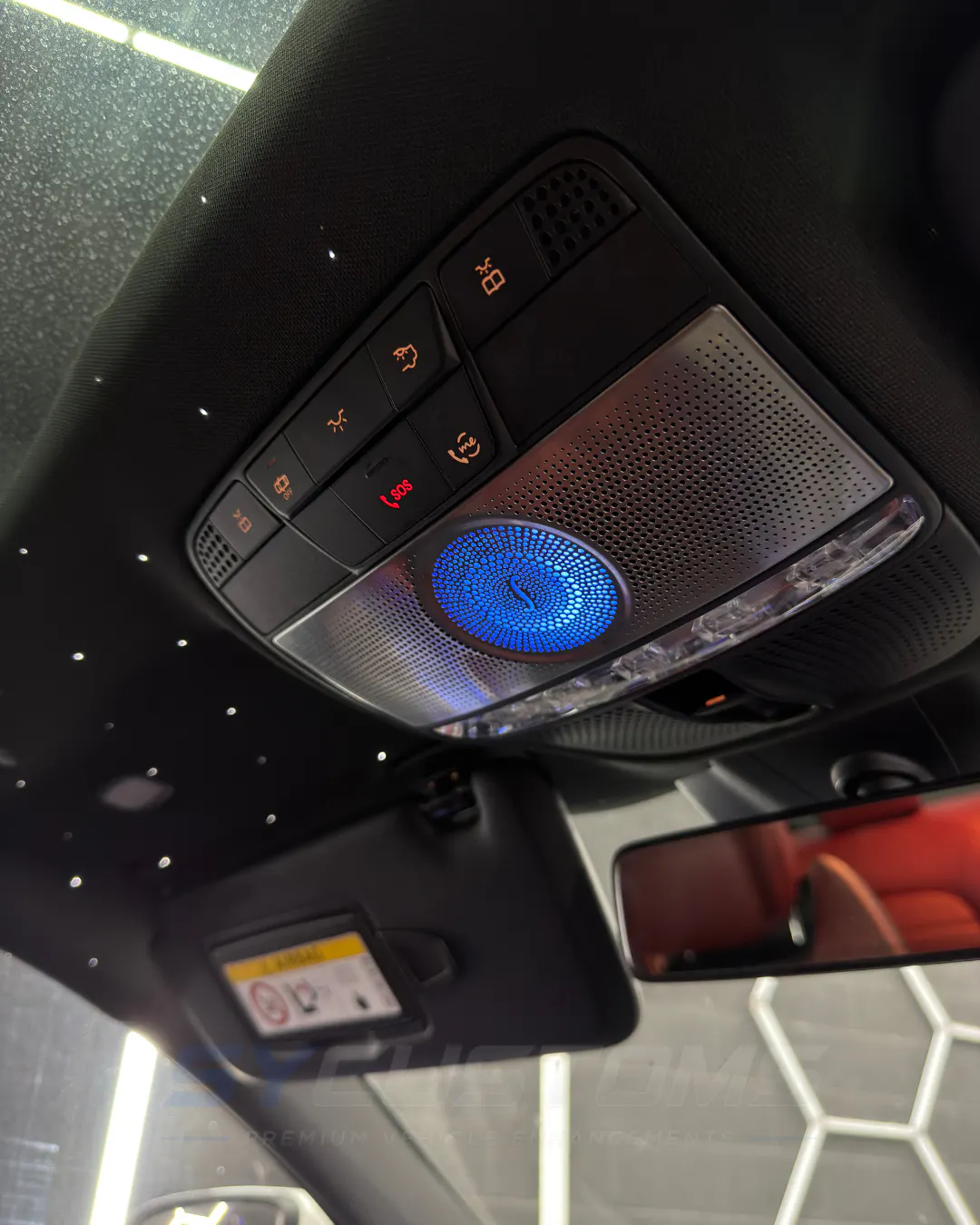 Mercedes C-Class Coupe (Facelift) OEM Ambient Lighting, Custom Steering Wheel, Car Accessories, Starlight installation