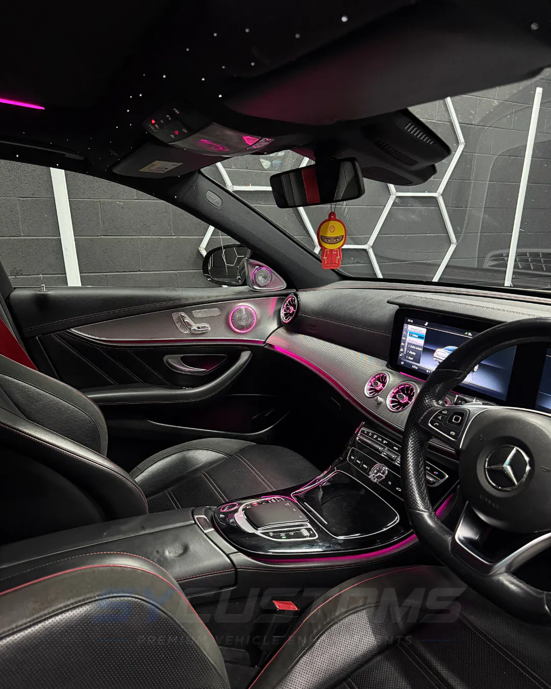 Mercedes E-Class E43 OEM Ambient Lighting, Car accessories installation