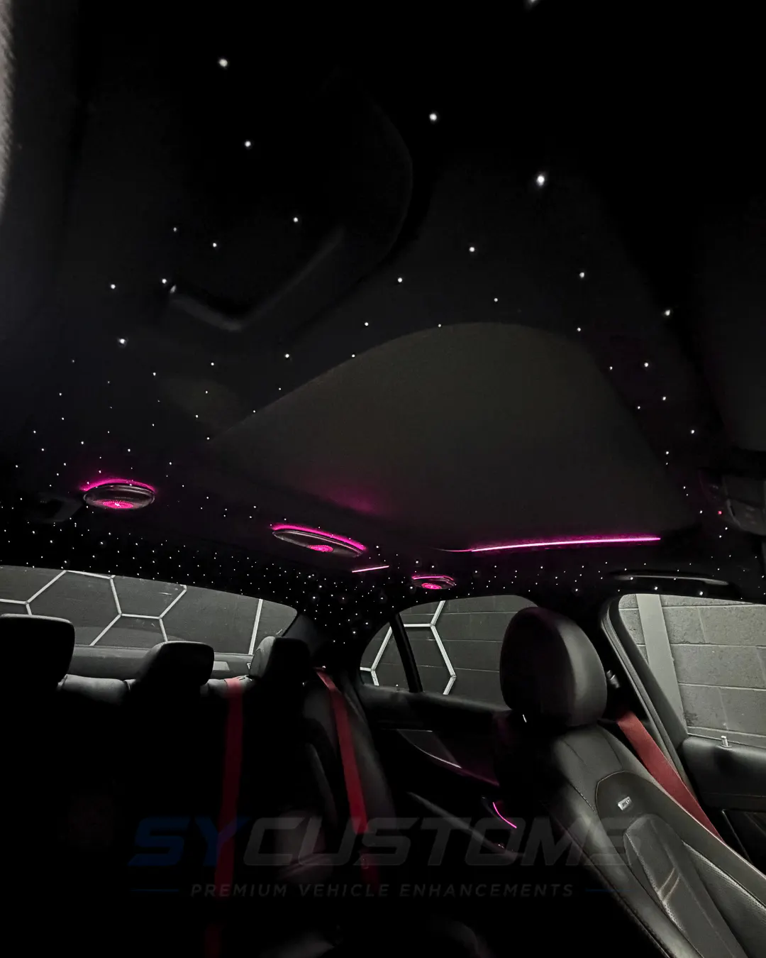 Mercedes E-Class E43 OEM Ambient Lighting, Car accessories installation