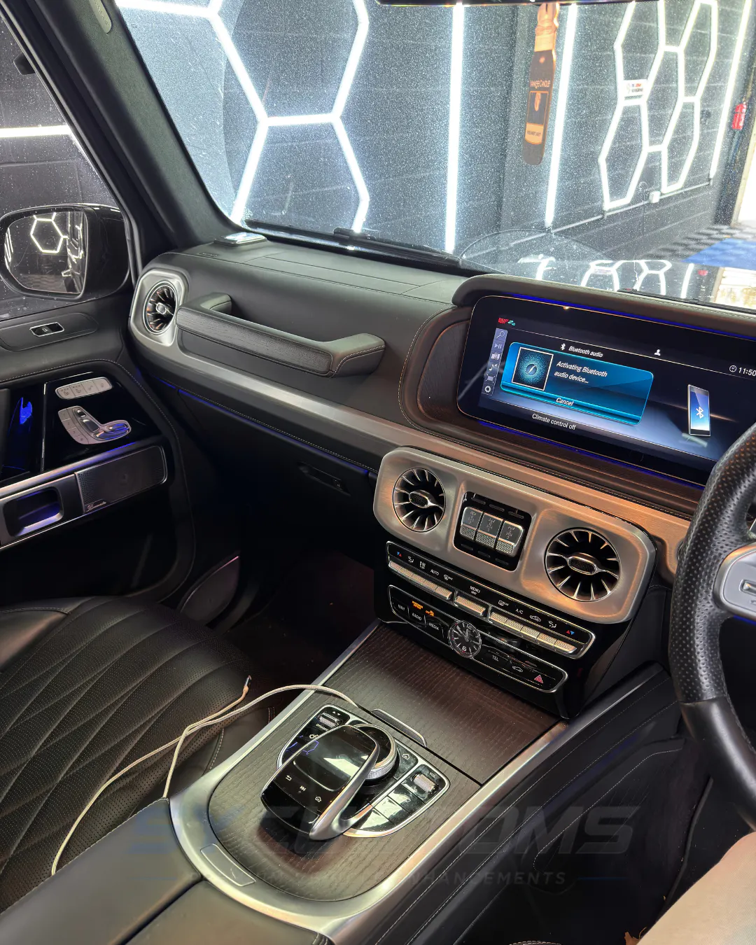 Mercedes G-Wagon before oem ambient lighting installation