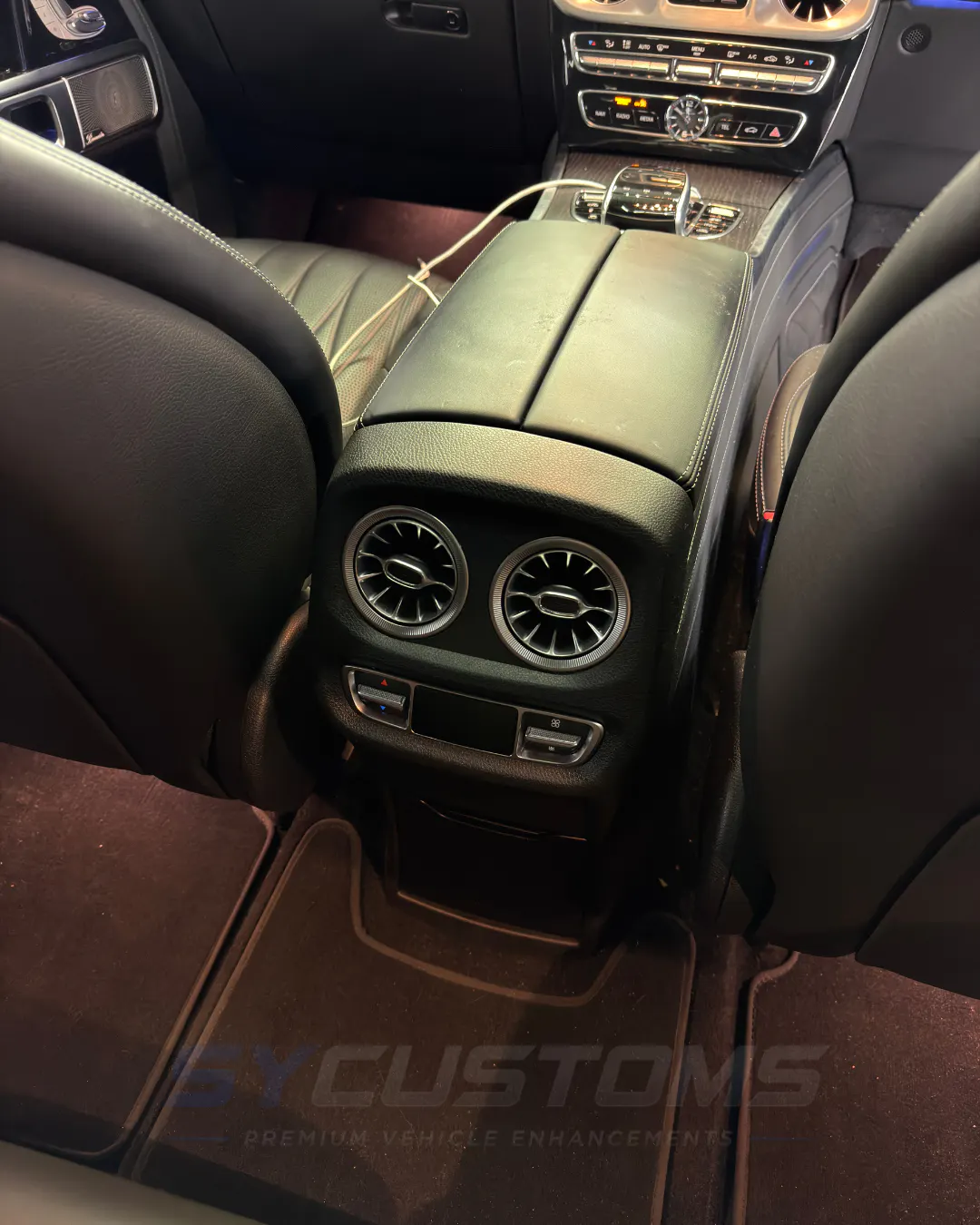 Mercedes G-Wagon before oem ambient lighting installation