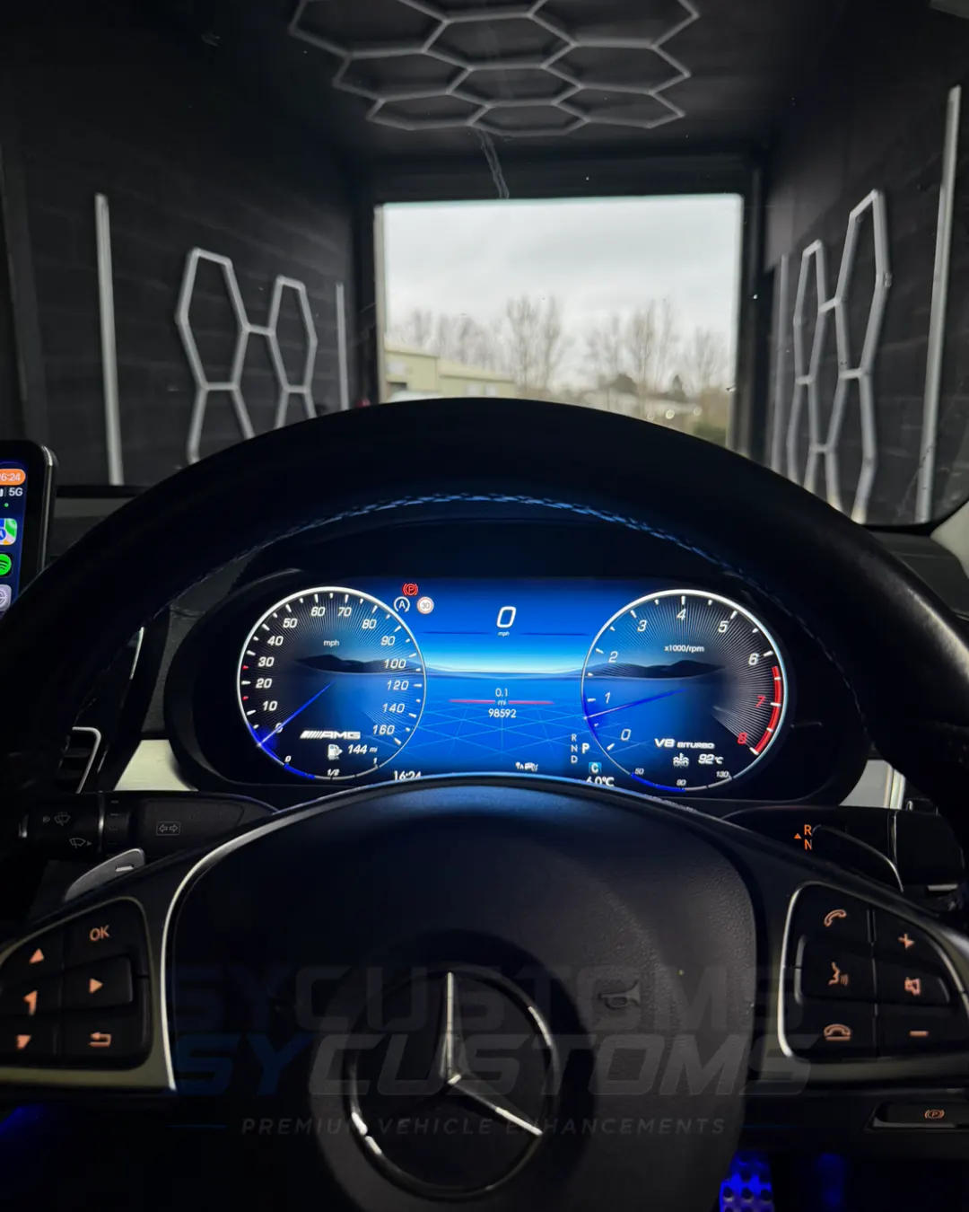 Mercedes GLE OEM Ambient Lighting, Screen upgrade, Digital Cluster upgrade installation