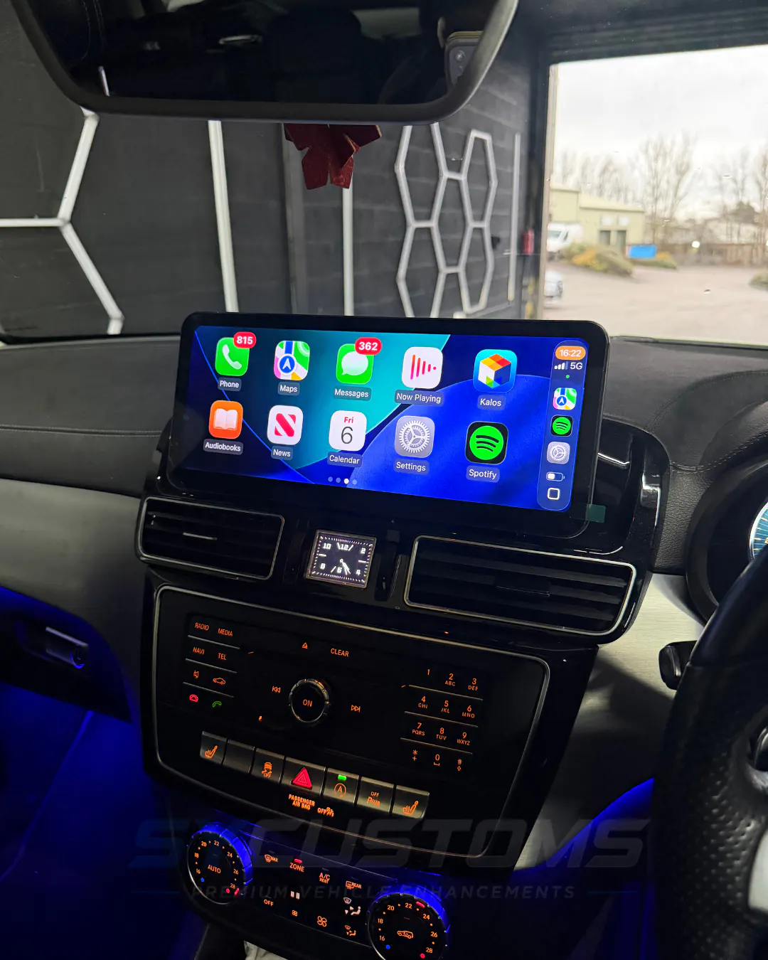 Mercedes GLE OEM Ambient Lighting, Screen upgrade, Digital Cluster upgrade installation