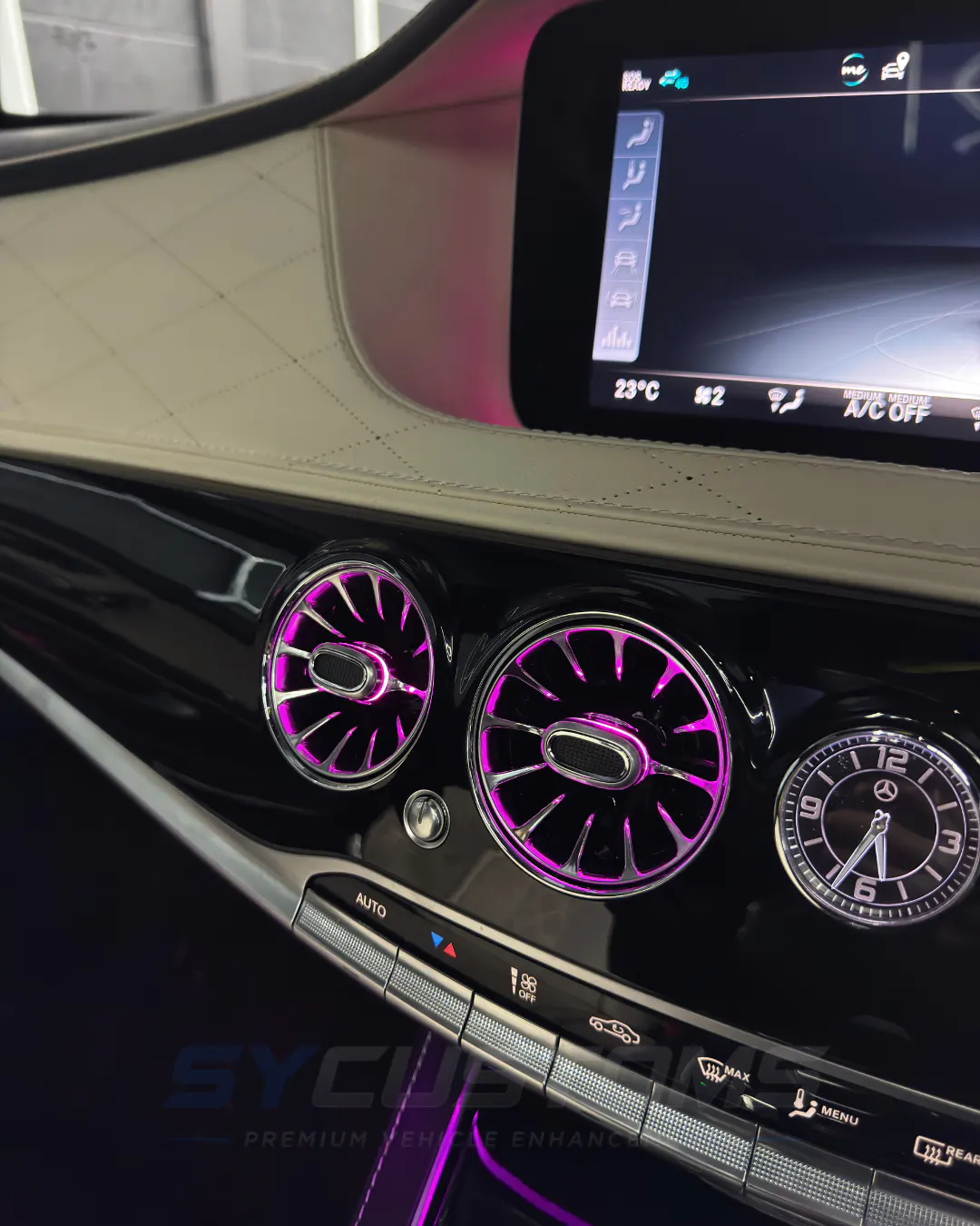 Mercedes S-Class OEM Ambient Lighting installation