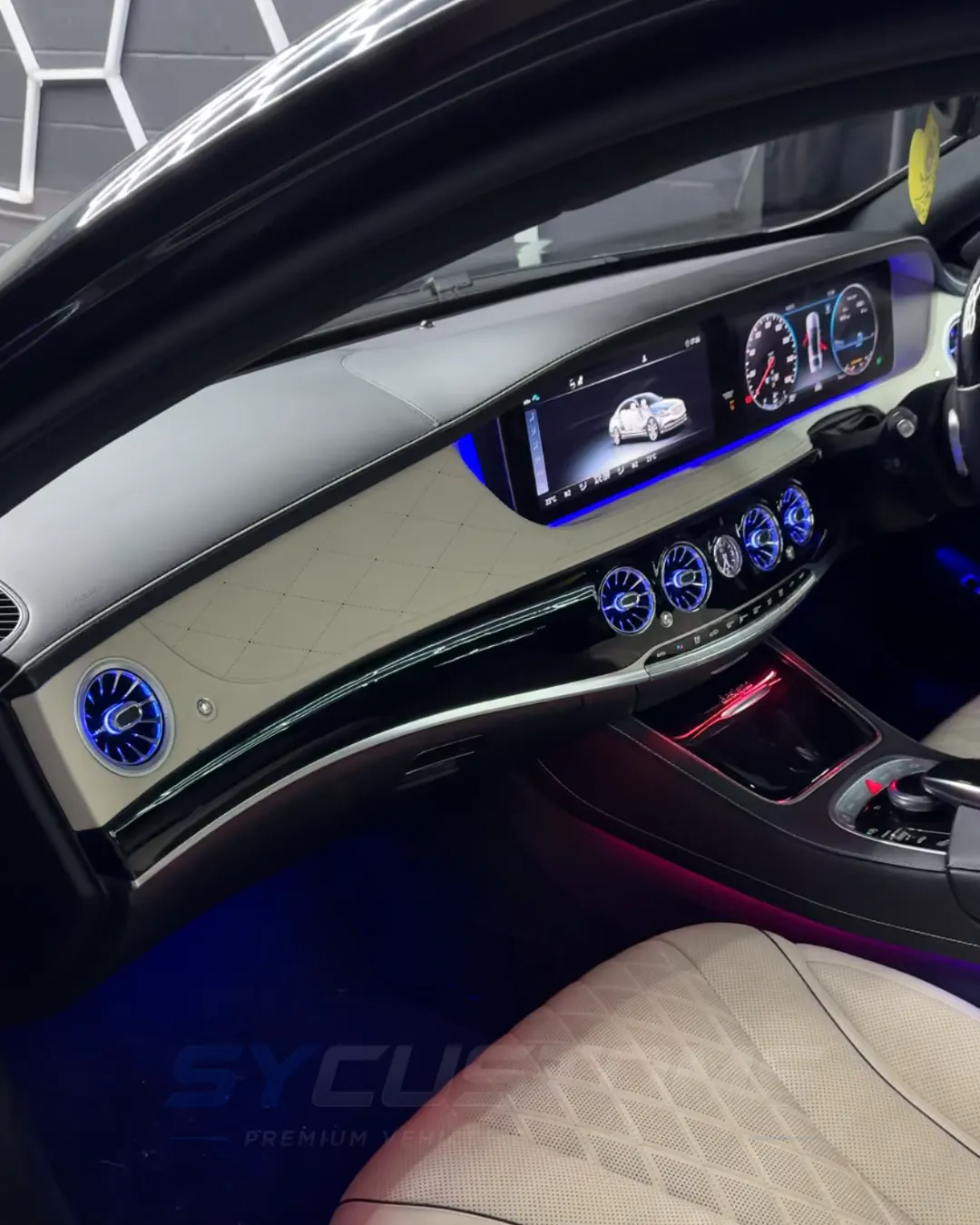 Mercedes S-Class OEM Ambient Lighting installation