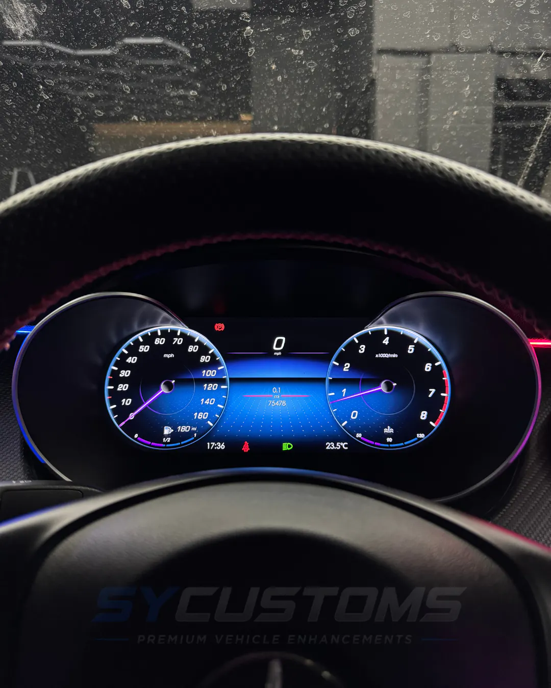 Mercedes X-Class Universal Ambient Lighting, Screen upgrade, Digital Cluster upgrade installation