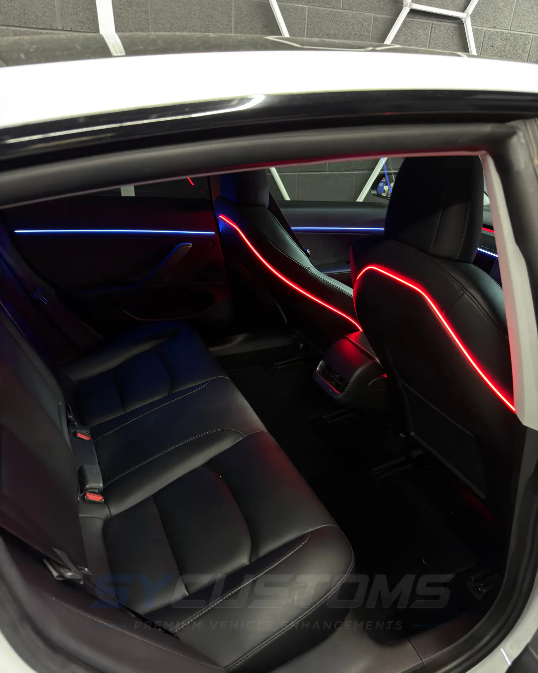 Tesla Model 3 OEM Ambient Lighting installation